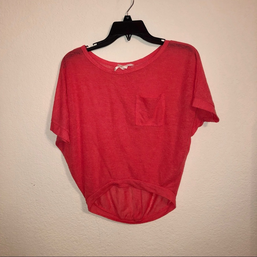 Coral Crop Top